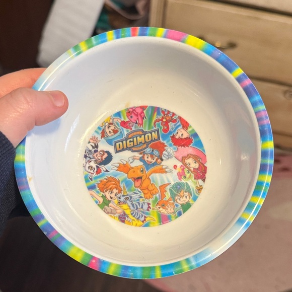 Cartoon Character Bowls Set Y2K vintage Pokemon digimon tarzan looney toons (6) - Picture 4 of 14